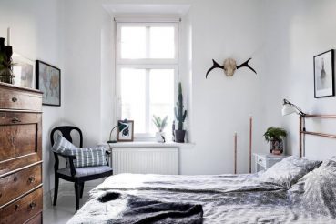 Bijzondere Scandinavische slaapkamer uit Göteborg