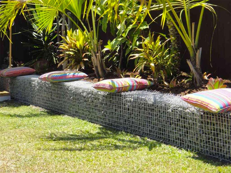 borderrand ideeen tuin schanskorven