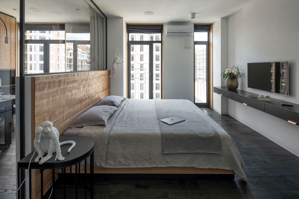 Deze moderne slaapkamer heeft het allemaal!