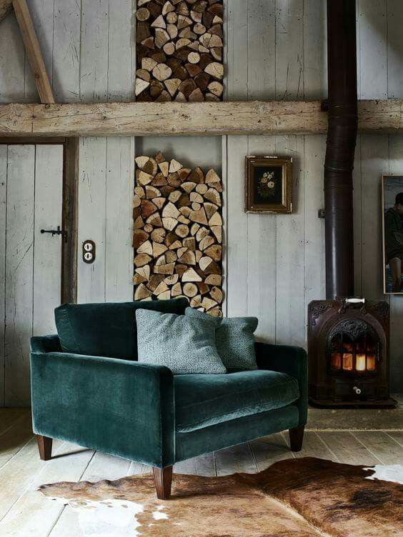 Fluweel in het interieur