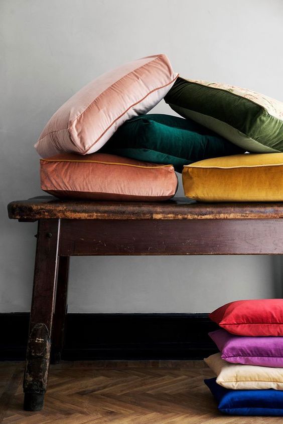 Fluweel in het interieur