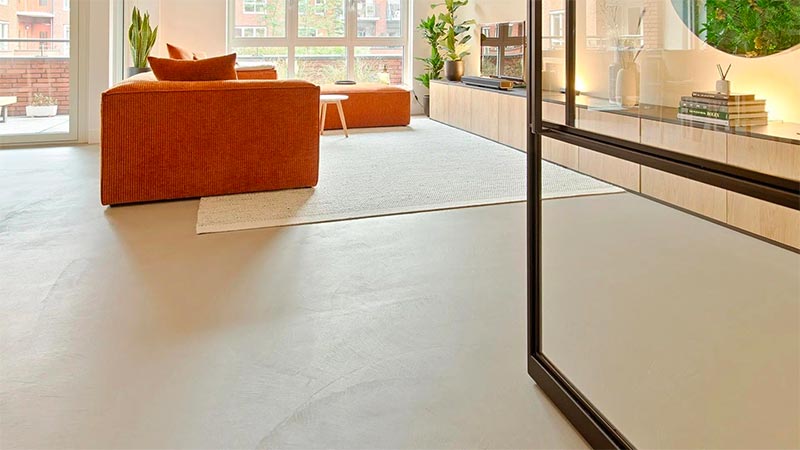 gietvloer microcement Een microcement vloer straalt altijd een natuurlijke warmte af.