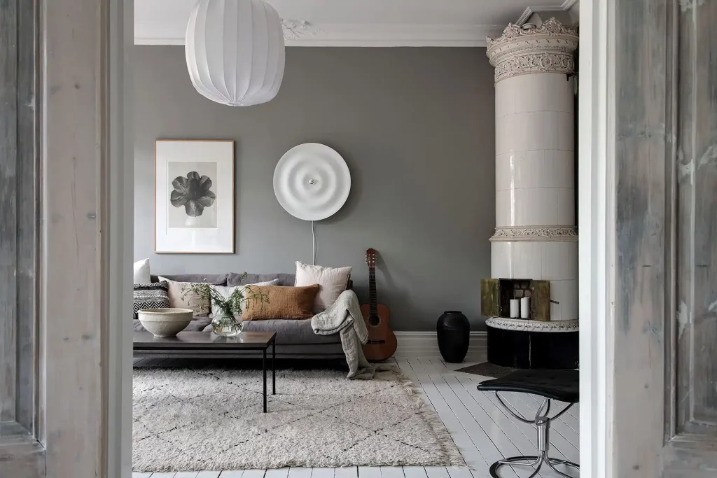 grijs wit interieur warme texturen