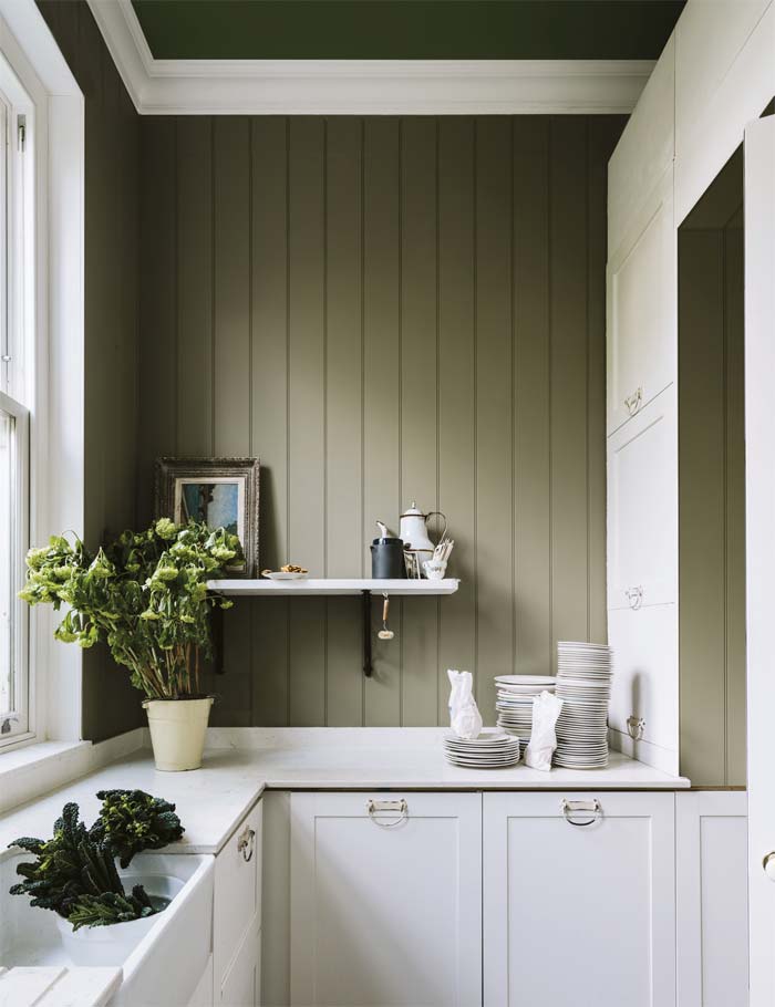 Groene muur - Farrow & Ball - Treron® No.292 Groene muur - Farrow & Ball - Treron® No.292