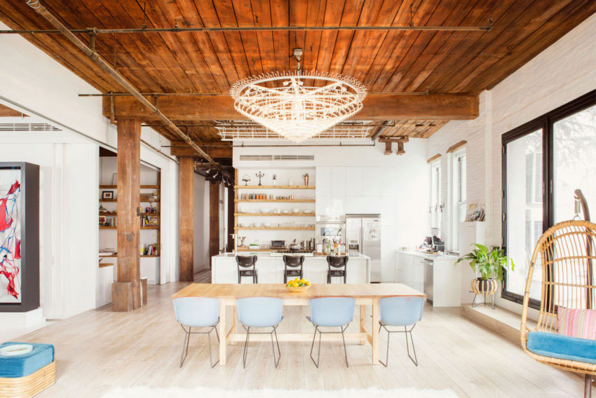 De interieur architecten van Ensemble Architecture hebben deze droomleefkeuken ontworpen voor een chefkok uit New York.