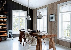Houten plafond