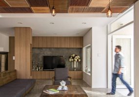 Houten plafond