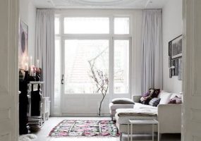 houten vloer wit schilderen in woonkamer