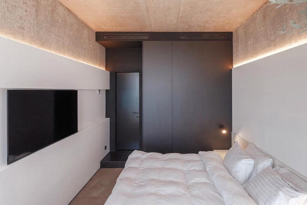 inbouwkast slaapkamer wegwerken airco ventilatie