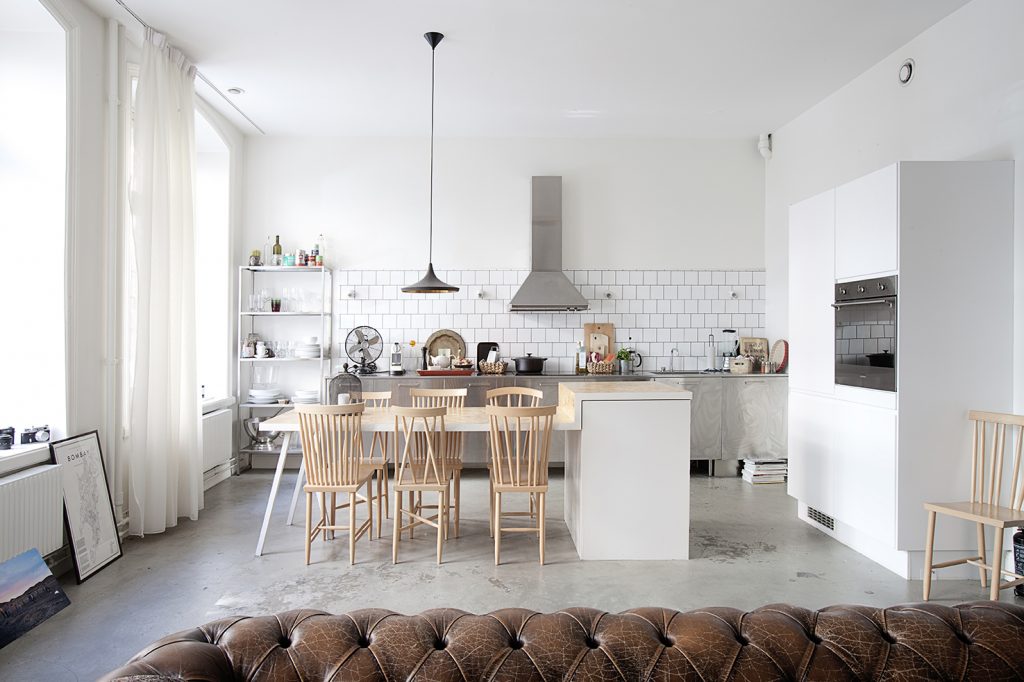 Industrieel appartement met vintage & Scandinavisch design