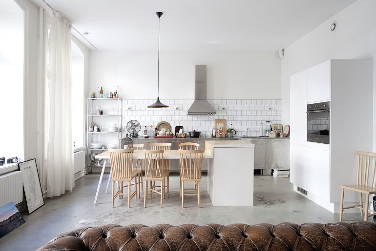 Industrieel appartement met vintage & Scandinavisch design