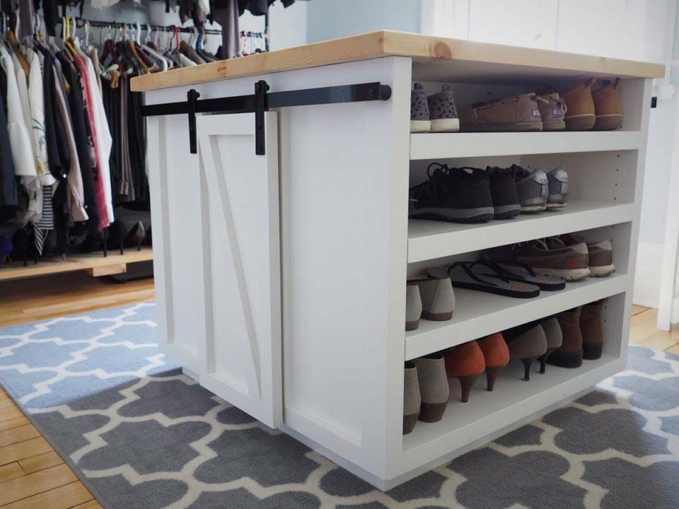 inloopkast maken met eiland