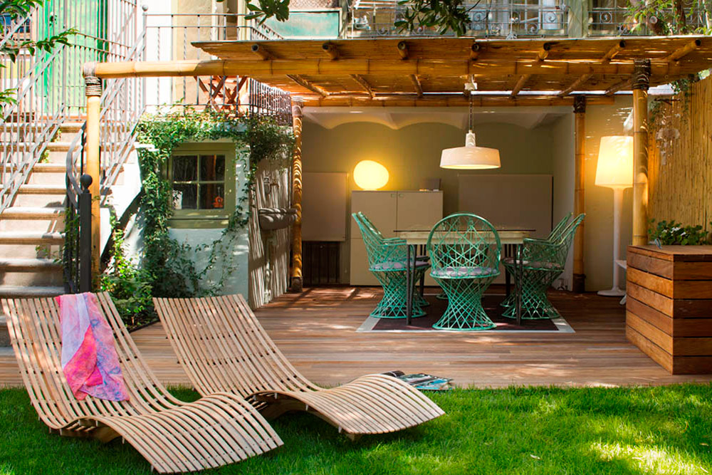 Interieur waar het klassieke Art nouveau met modern is gecombineerd