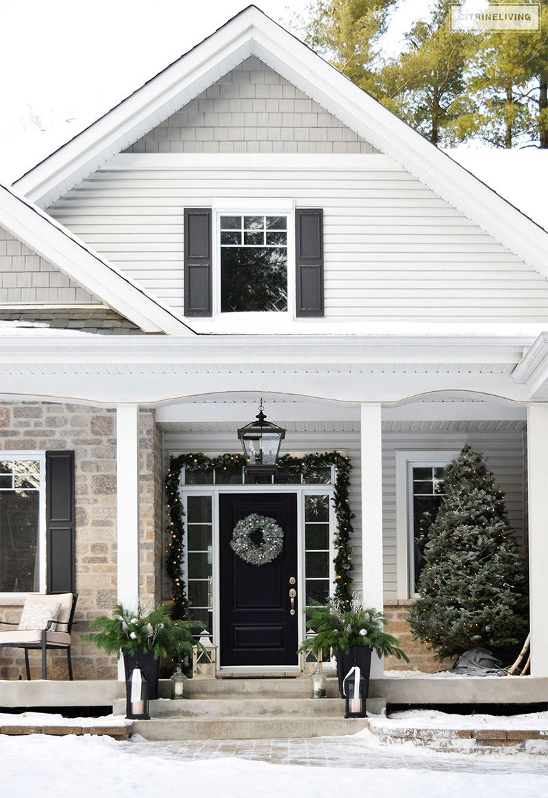 kerstdecoratie voortuin kerstboom