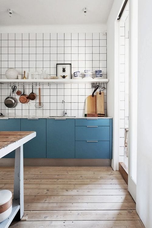 Keuken met een andere kleur plint Keuken met een andere kleur plint
