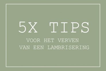 Lambrisering verven