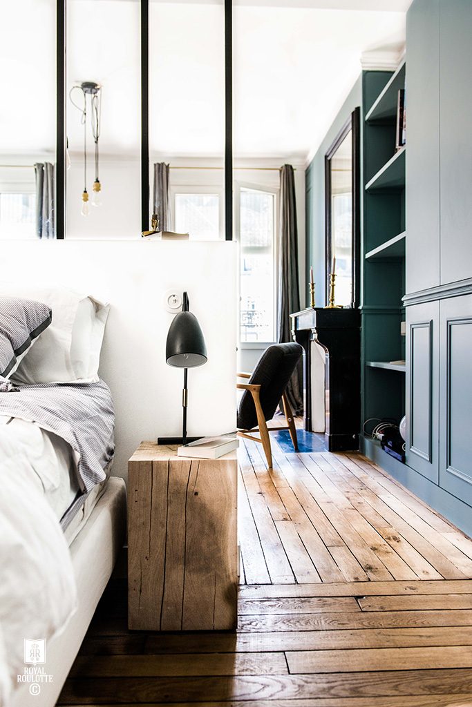 Leuk idee om de slaapkamer en de woonkamer te scheiden