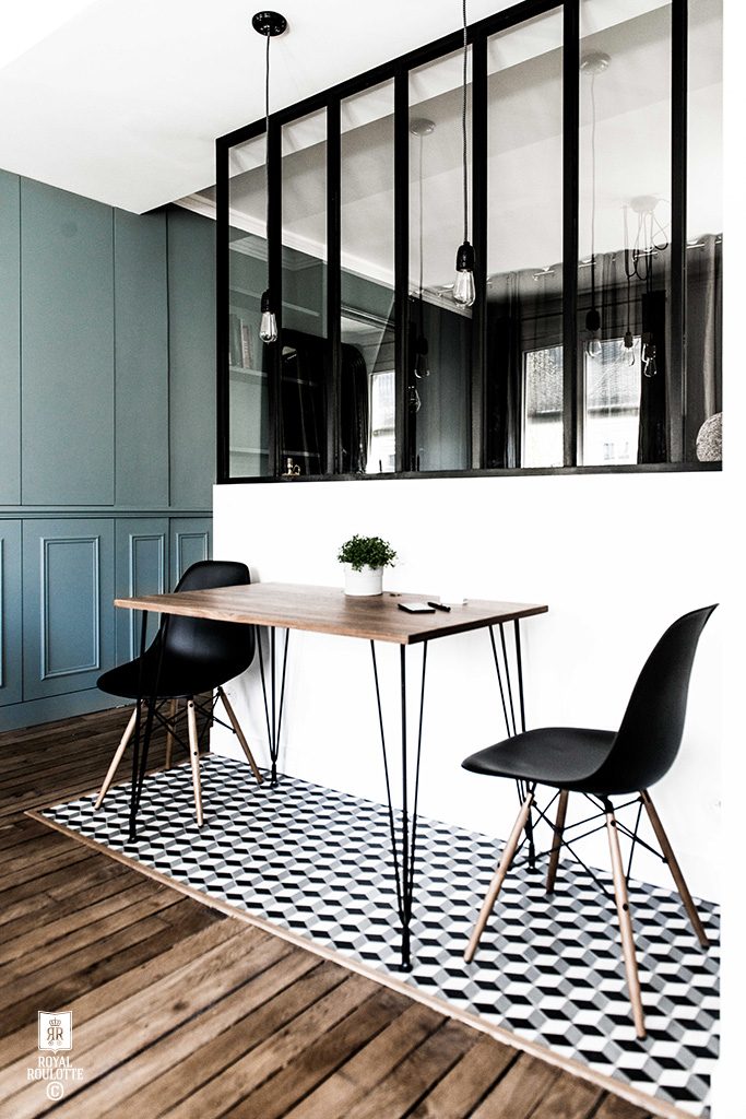 Leuk idee om de slaapkamer en de woonkamer te scheiden