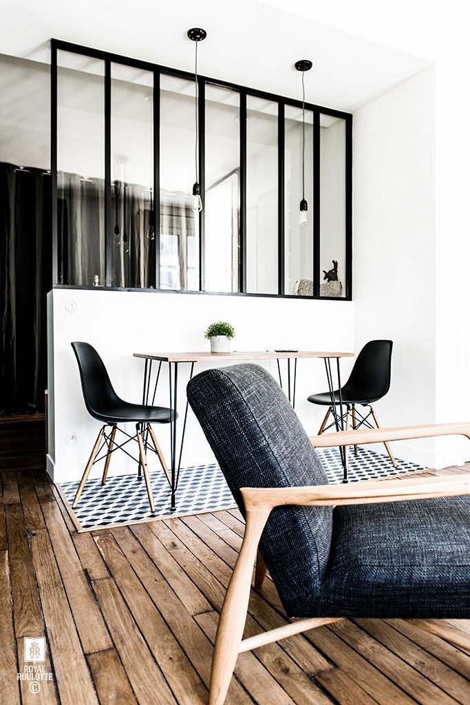 Leuk idee om de slaapkamer en de woonkamer te scheiden