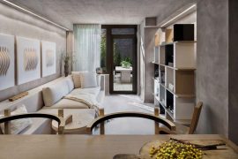Luxe appartement uit New York met beton en hout