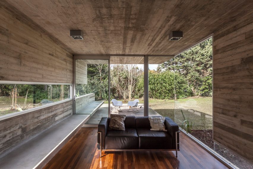luxe tuinhuis van beton