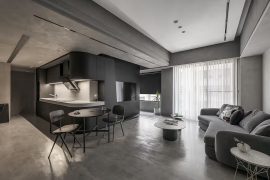 modern appartement grijs interieur