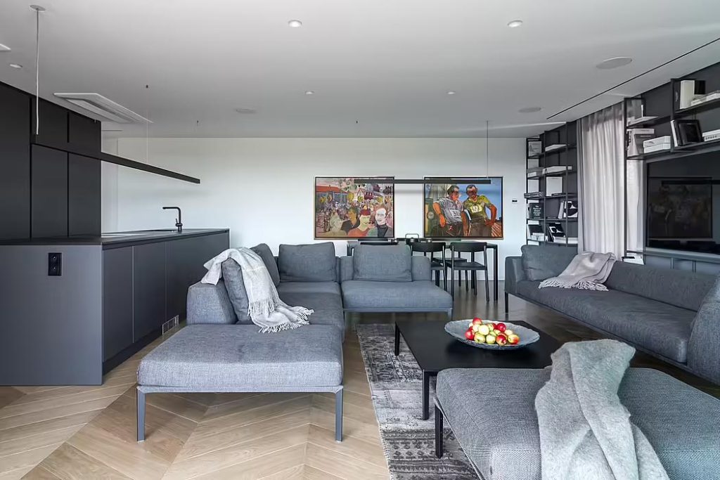 modern grijs interieur