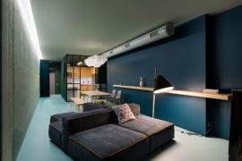 Modern minimalistisch appartement met industriële details