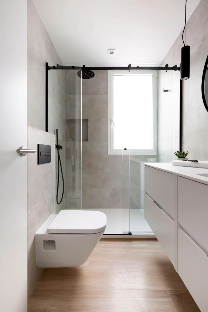 moderne badkamer betonlook
