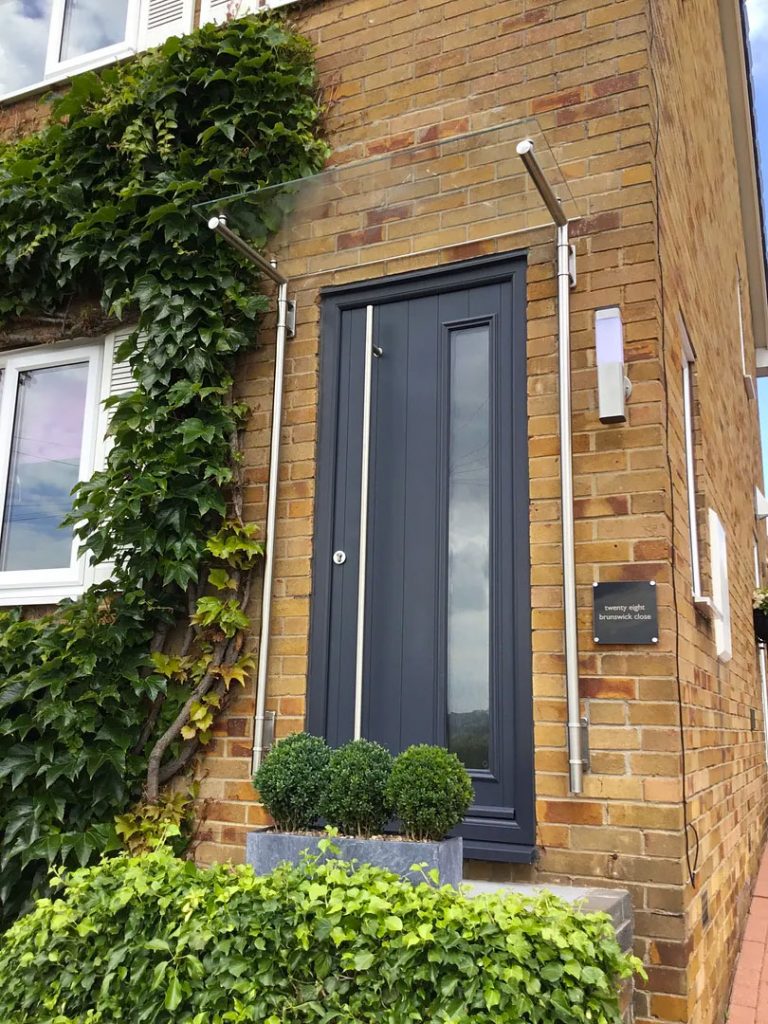 moderne deurluifel glas