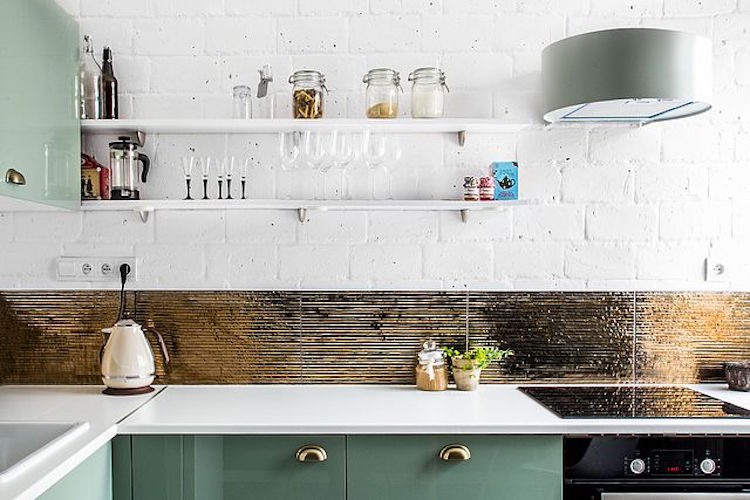 In deze moderne keuken is Scandinavisch met vintage gecombineerd