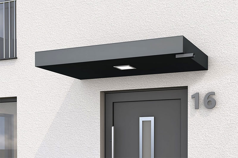 moderne zwarte deurluifel aluminium