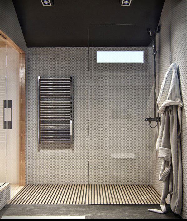 Mooie badkamer in een klein appartement
