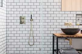 Mooie badkamer met een stoer klassiek tintje