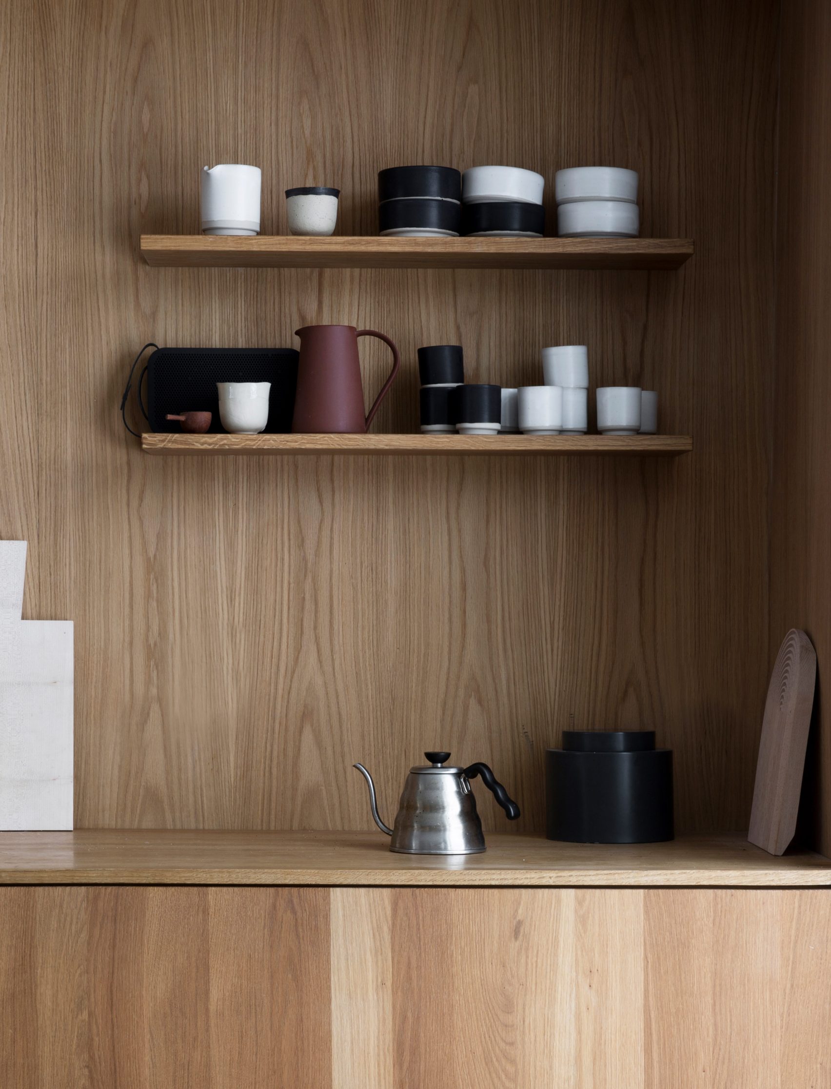 De mooie keuken van het Gjøvik House project