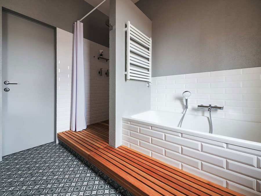 Mooie moderne badkamer met een spa gevoel
