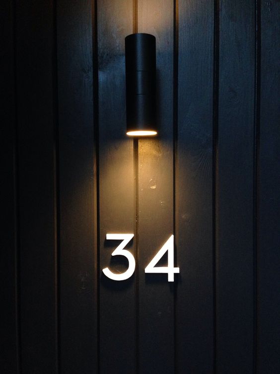 Naambord voordeur inspiratie