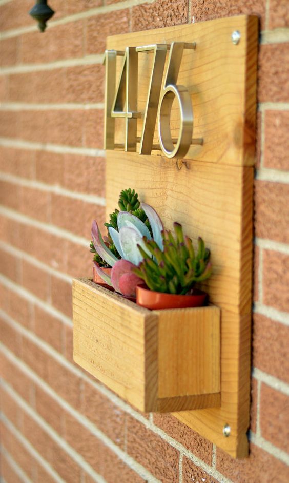 Naambord voordeur inspiratie