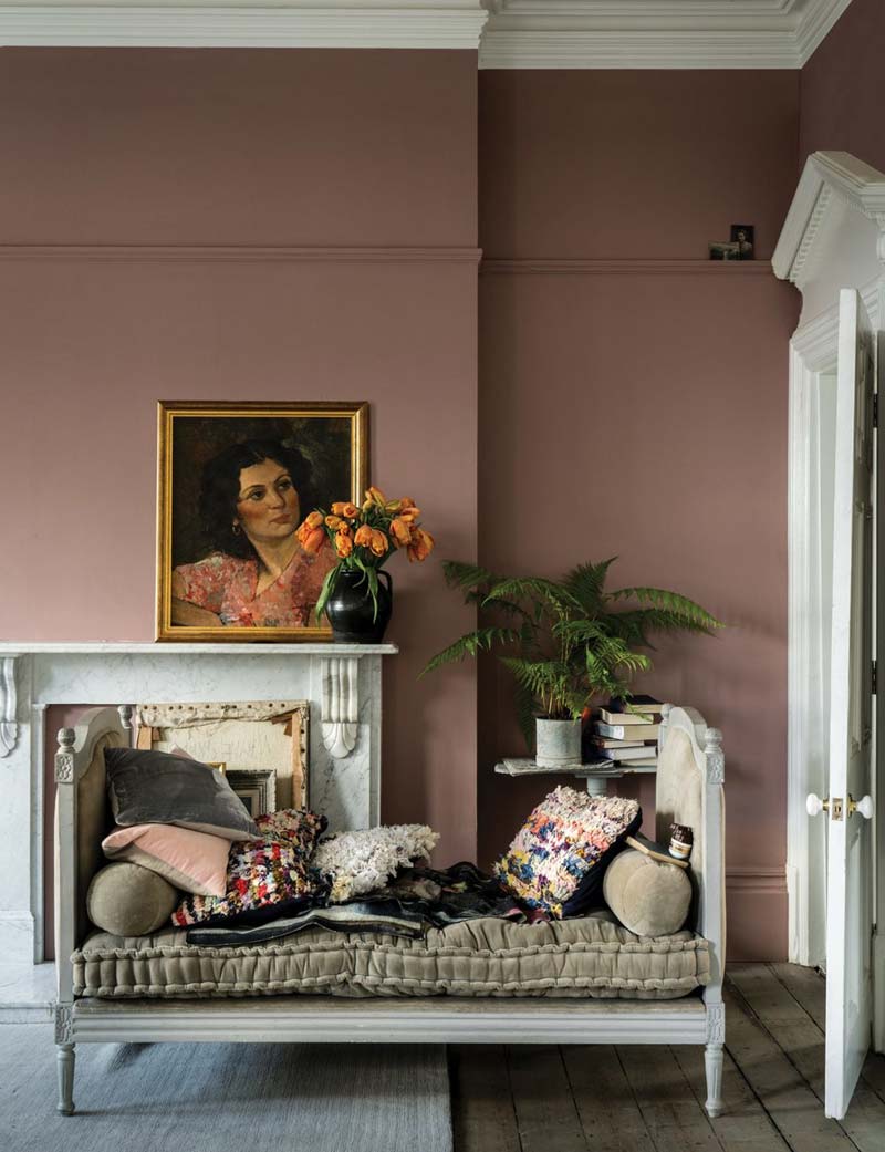 oud roze muur farrow ball sulking room pink