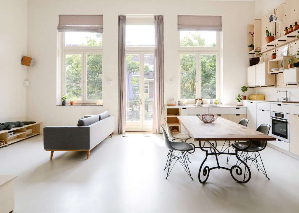 Van oude school tot loft appartement voor jong gezin