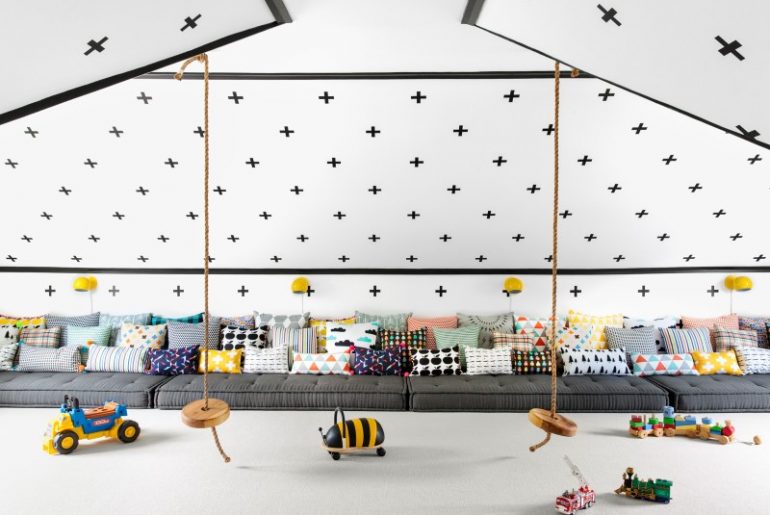 Een perfecte speelkamer op zolder