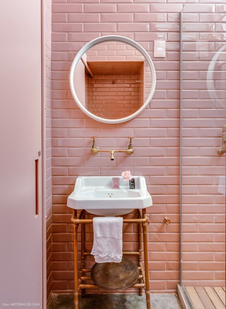 De roze badkamers -