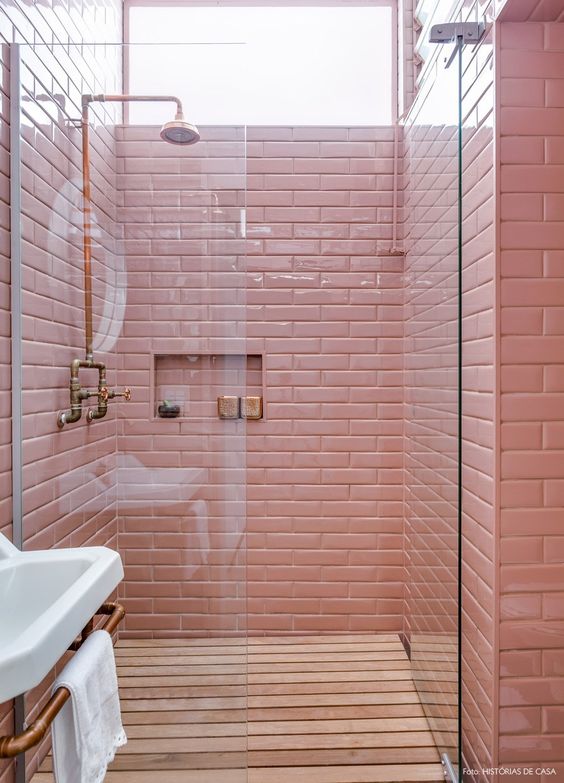 Roze badkamer