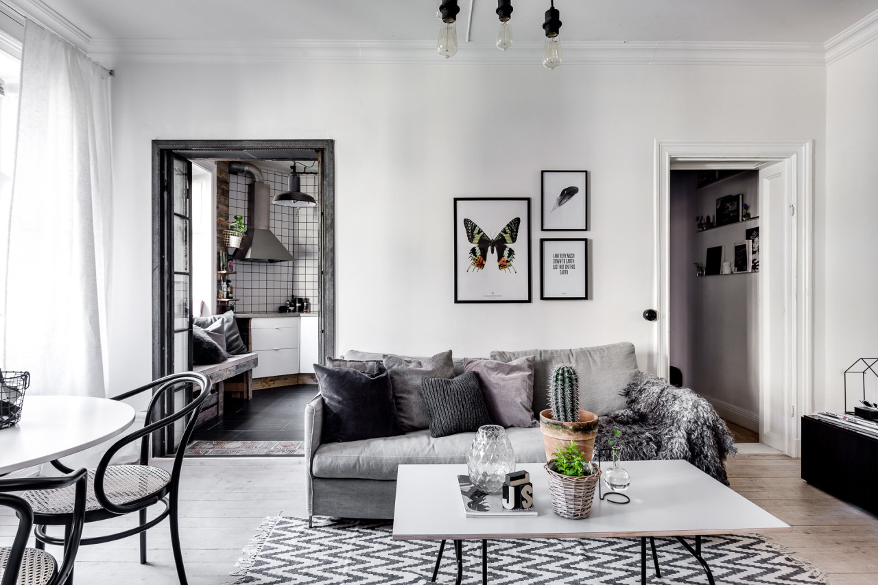 Dit Scandinavisch appartement is anders, maar wel super stoer ingericht!