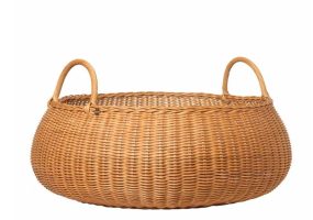 sidetable achter bank styling gevlochten mand