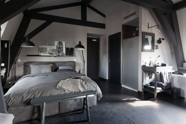 Slaapkamer van Mother Goose Hotel in Utrecht