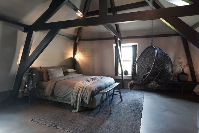 Slaapkamer van Mother Goose Hotel in Utrecht