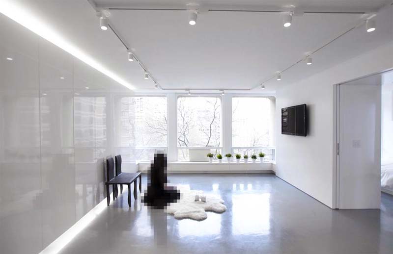 strak modern minimalistisch interieur