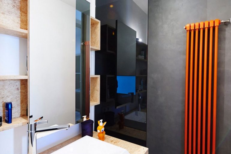 Tadelakt en OSB in badkamer ontwerp