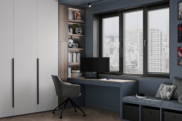 tienerkamer raamdecoratie